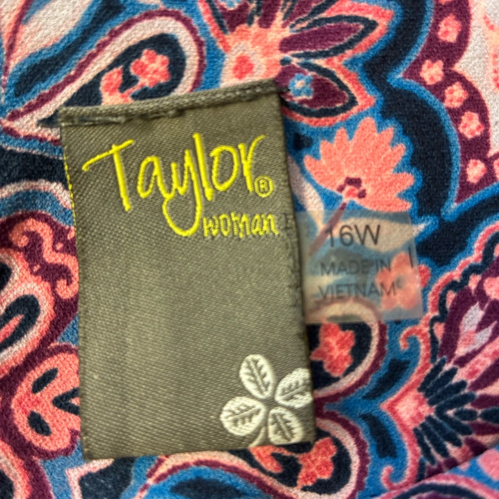 Taylor Navy Blue Mini Dress with Pink Medallion Print - Picture 8 of 9